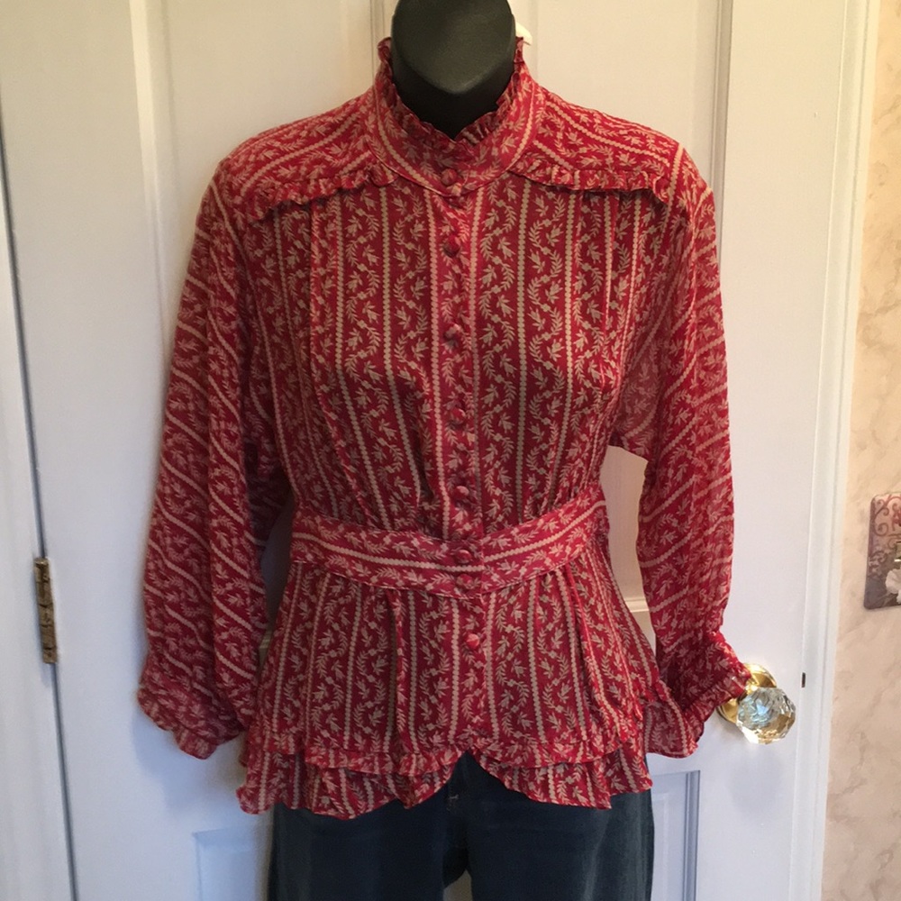 Nanette Lepore sheer blouse
